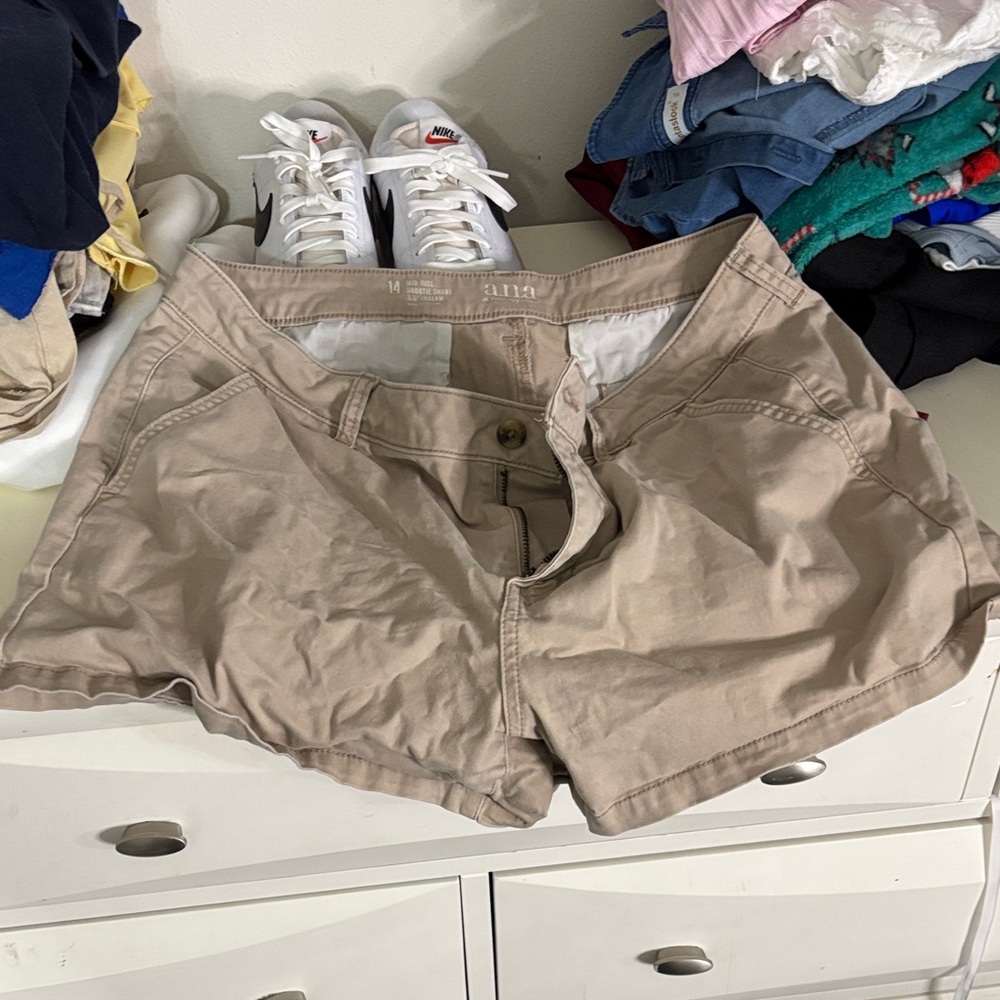 a.n.a Women's Cargo Shorts in Tan. 4 for 20 STEAL!!!